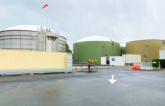 نيوزيلندا _ مشروع مصنع الغاز الحيوي Ecogas